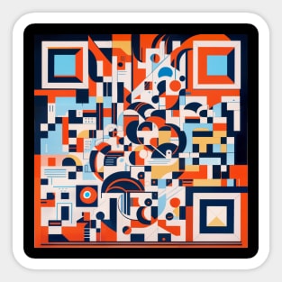 RickRoll QR Code Abstract Painting T-Shirt Sticker